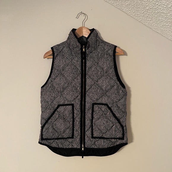 J. Crew Factory Quilted Printed Puffer Vest 02533